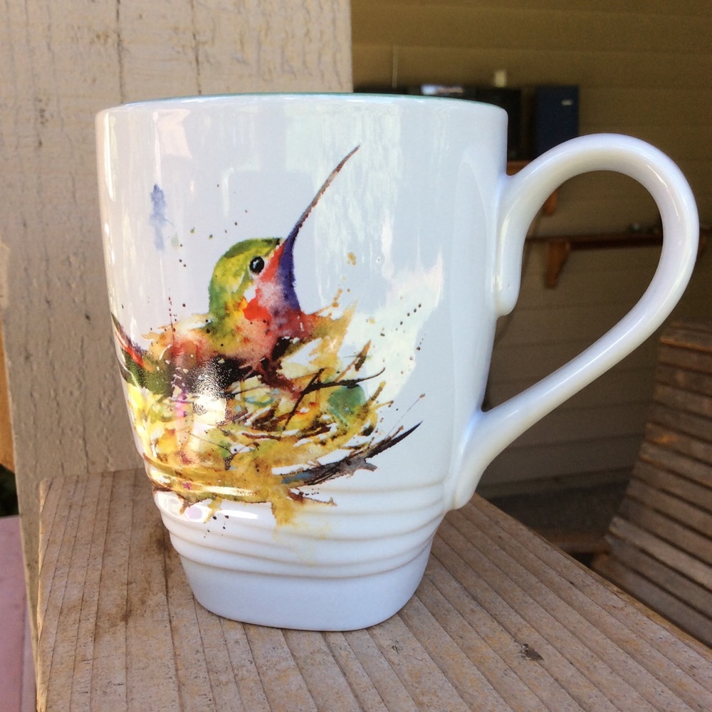 Dean Crouser hummingbird mug green lining